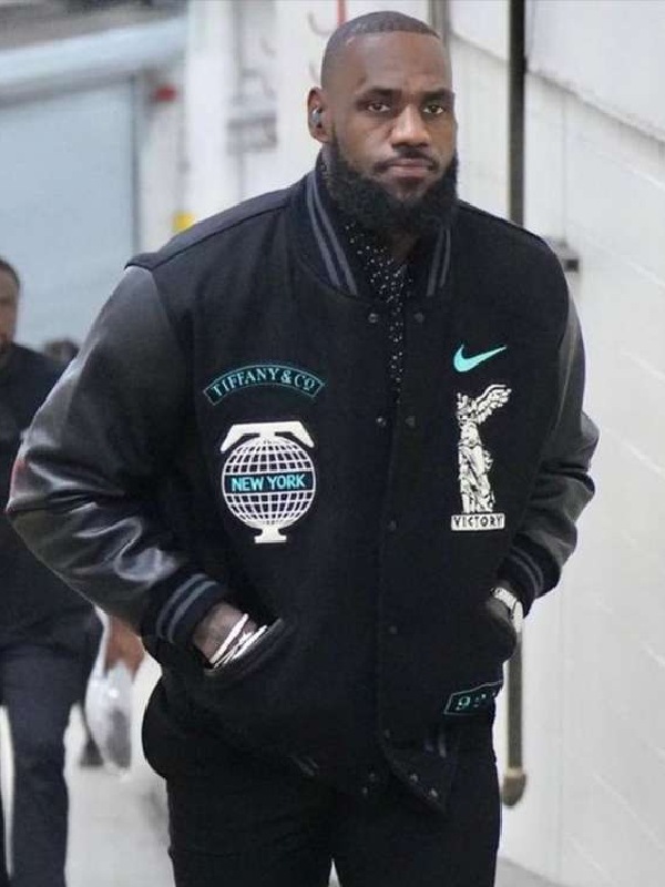 Lebron James Tiffany & Co Black Varsity Jacket - Victoria Jacket