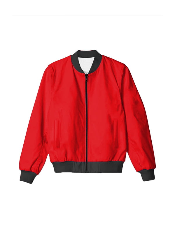 Bright red bomber jacket mens 2025