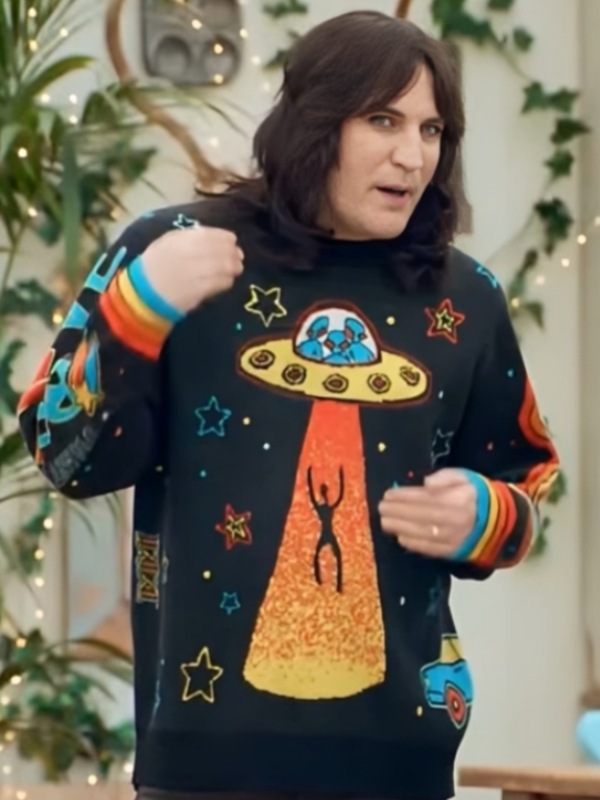 Bake Off S15 Noel Fielding Tony Albert Artist Sweater