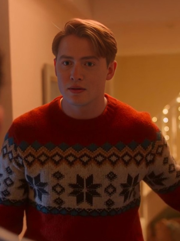 Heartstopper S3 Kit Connor Christmas Sweater Victoria Jacket
