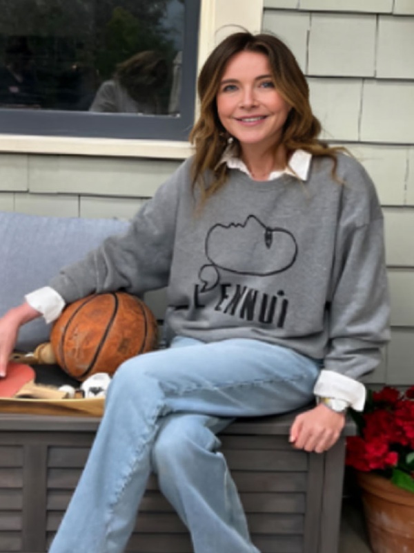Shrinking S02 Christa Miller Grey Oversized Sweatshirt