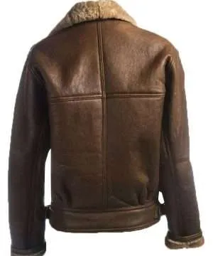 Brown B3 Shearling Leather Jacket