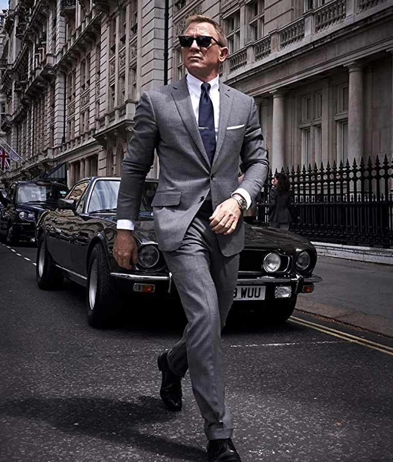 James Bond Grey Suit No Time To Die Grey Suit Victoria Jacket