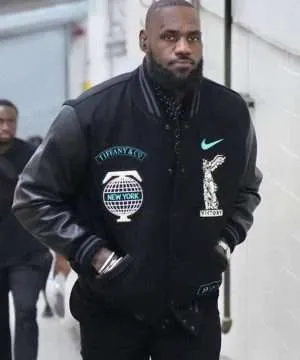 Tiffany & Co Black New York Lebron James Jacket Varsity