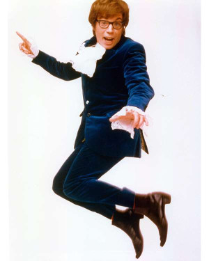 Mike Myers Austin Power Blue Velvet Suit