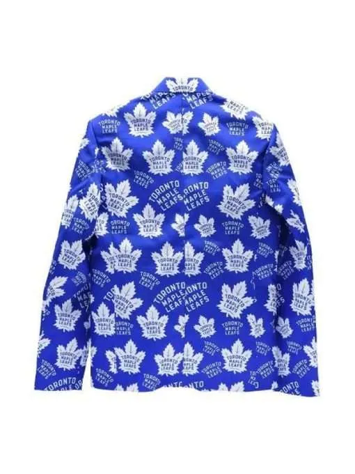 Ice Hockey Toronto Maple Leaf Printed Suit Jacket
