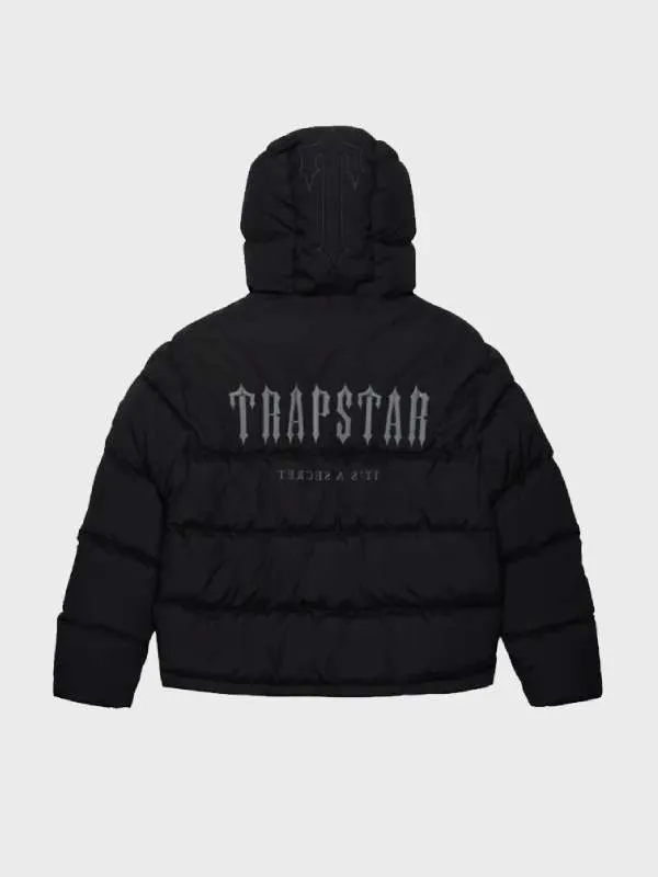 Trapstar Hooded Puffer Jacket Black - Victoria Jacket