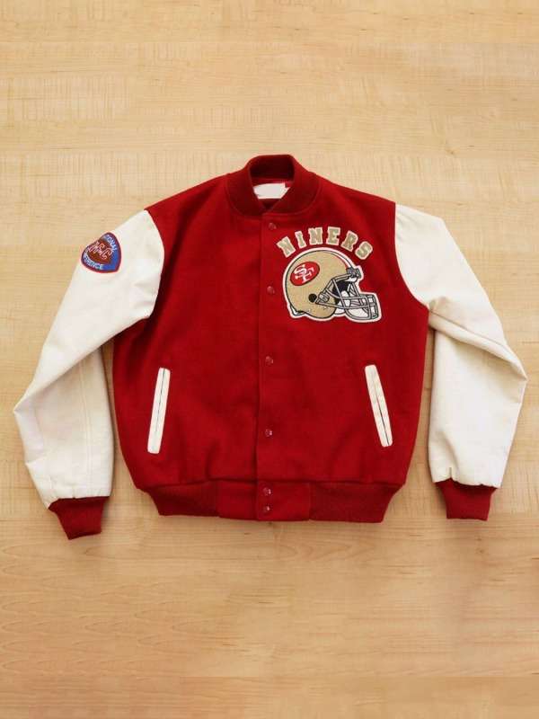 San Francisco 49ers 80s Letterman Jacket - Victoria Jacket