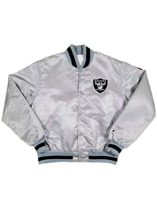 Starter NFL Los Angeles Raiders Bomber Satin Jacket