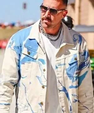 Travis Kelce Denim Suit