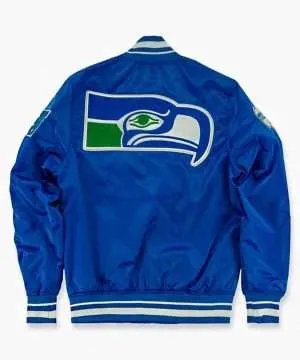 1976 Seattle Seahawks Blue Varsity Jacket