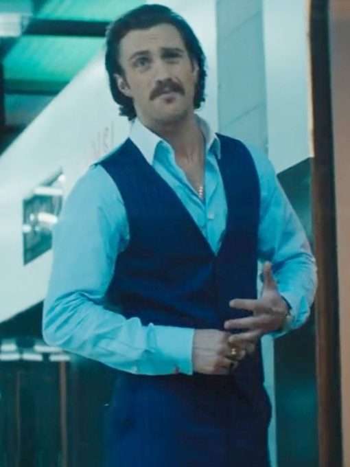 Tangerine Movie Bullet Train Aaron Taylor Johnson Blue Suit