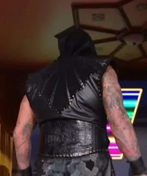 WWE Raw The Undertaker Leather Vest Coat