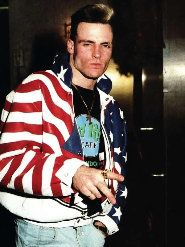 Vanilla Ice American Flag Biker Jacket | %Sitetitle