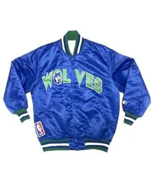Minnesota Timberwolves 90s Blue Jacket