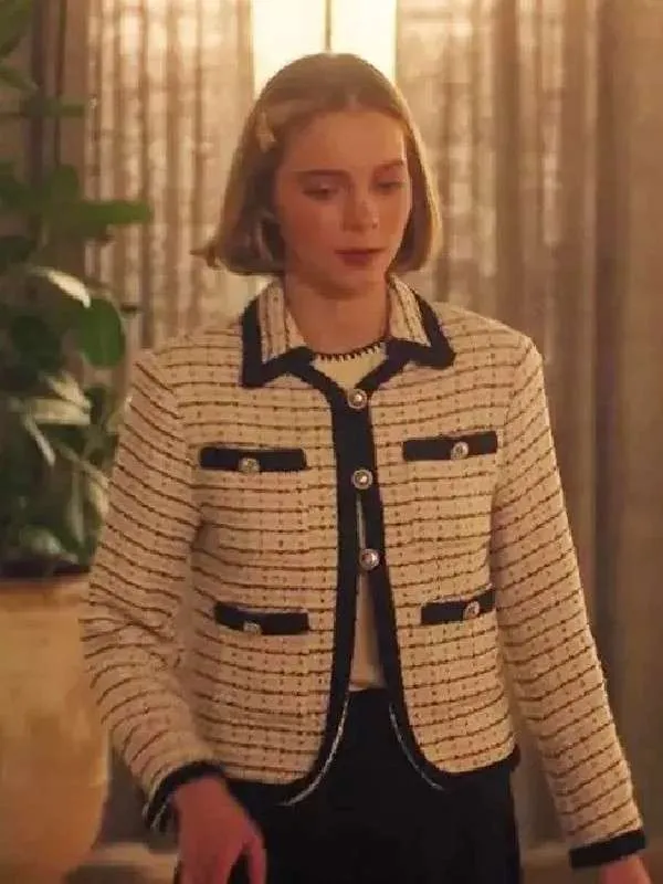 Family Switch 2023 Emma Myers Tweed Jacket - Victoria Jacket