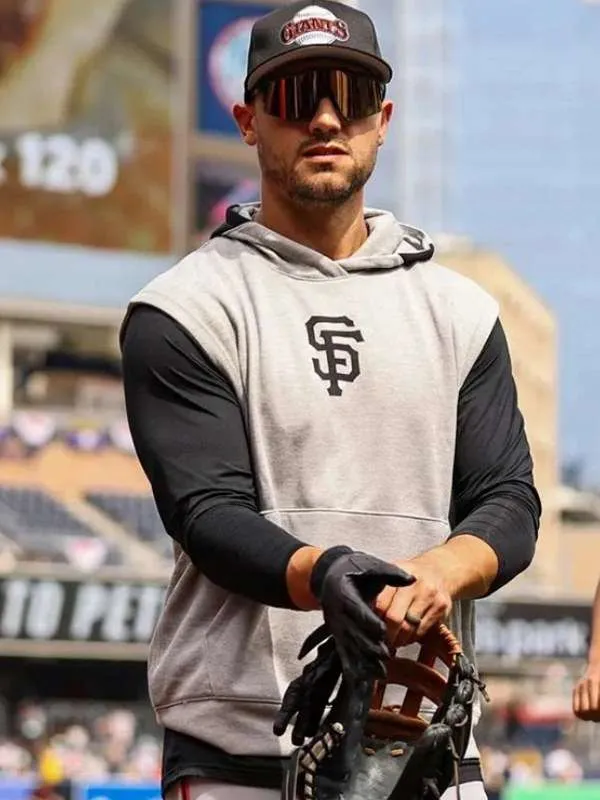 Mlb sf giants grey sleeveless sf giants sleeveless sweatshirt