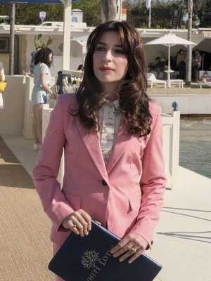 Sabrina Impacciatore The White Lotus S2 Pink Blazer