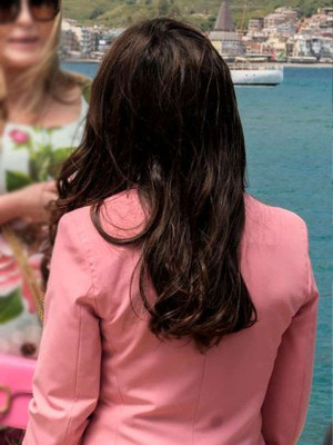 Sabrina Impacciatore The White Lotus S2 Pink Blazer