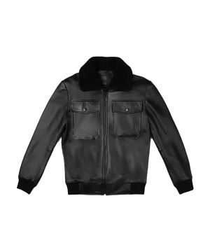 期間限定30％OFF! Leather Flight G-1 Black Bomber Mens Jacket ジャケット・アウター