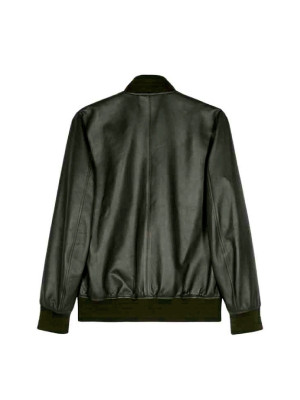 Classic Bomber Leather Jacket For Men’s