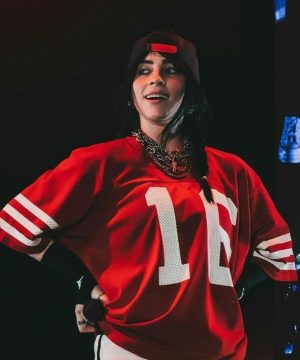 Billie Eilish 16 Red Jersey | Unisex Billie Eilish Red Jersey