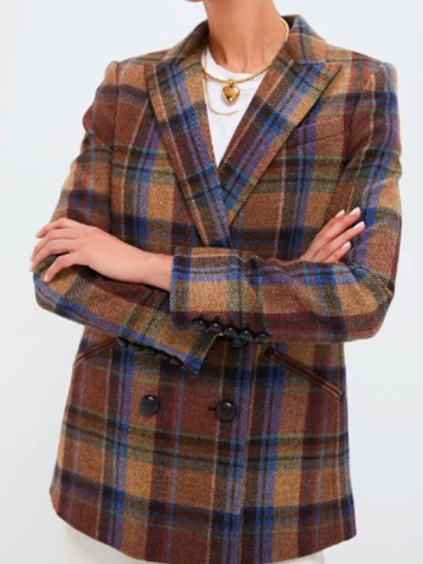 Will Trent S03 Erika Christensen Plaid Blazer Will Trent S03 Erika Christensen Plaid Blazer