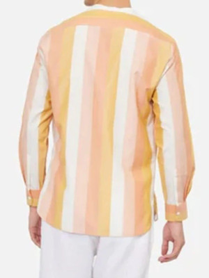 The White Lotus S03 Christian Friedel Striped Shirt