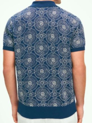 Patrick Schwarzenegger The White Lotus S03 Saxon Ratliff Medallion Print Shirt