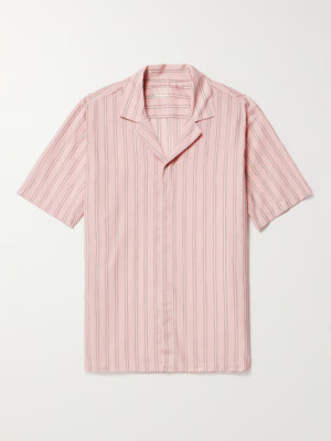 Sam Nivola Series The White Lotus S03 Lochlan Ratliff Striped Shirt