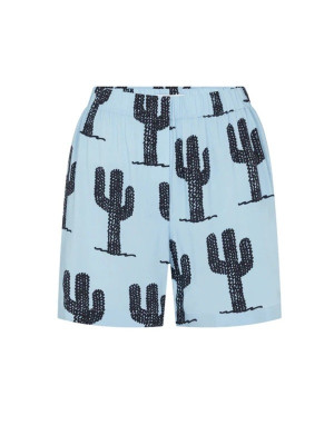 The White Lotus S3 Leslie Bibb Cactus Print Shorts Set