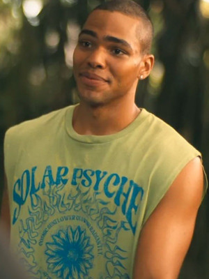 The White Lotus S03 Zion Lindsey Green Solar Psyche Tank Top