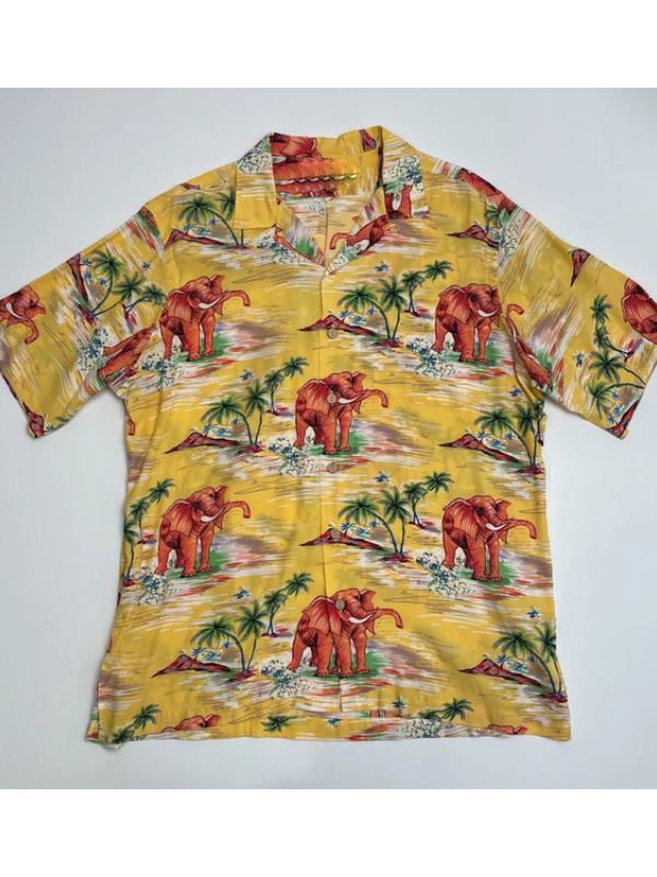 Walton Goggins The White Lotus S03 Rick Hatchett Elephants Shirt The White Lotus Walton Goggins Elephants Shirt