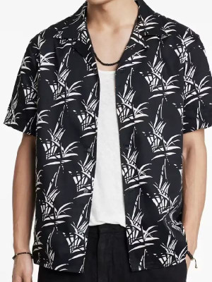 The Young and the Restless 2025 Chance Chancellor Leaf Print ShirtC