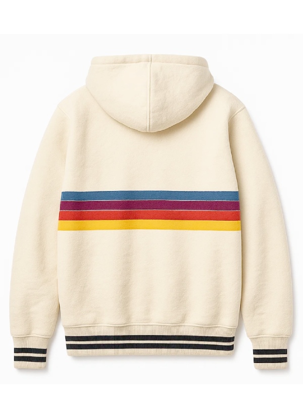 Ryan Gosling Project Hail Mary Ryland Grace Rainbow Stripe Zipper Hoodie Project Hail Mary Ryan Gosling Rainbow Stripe Zipper Hoodie