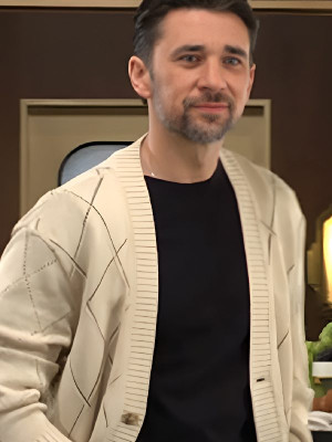 The Young And The Restless Billy Flynn Beige Cardigan