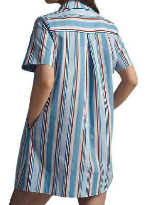 TV Series The Social 2026 Jess Allen Striped Mini Dress