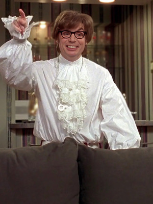 Austin Powers_ International Man of Mystery Mike Myers White Ruffle Shirt