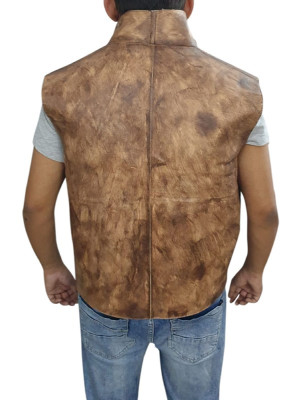 Spaghetti Western Clint Eastwood Brown Leather Vest